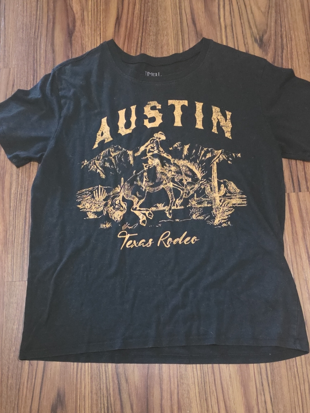 Austin Texas Rodeo Graphic Tee - Black & Gold